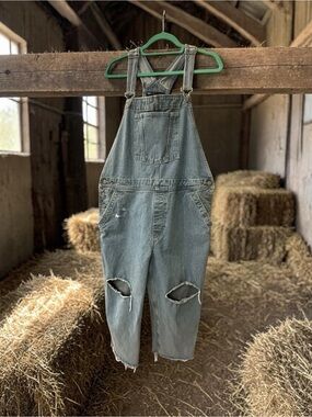 ASOS Denim Overalls. Purposeful Distressed. Size : 16